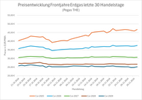 Erdgas 30 Handelstage